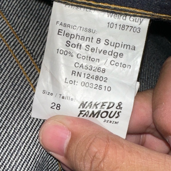 Naked and Famous Japanese Denim Jeans - Picture 6 of 7